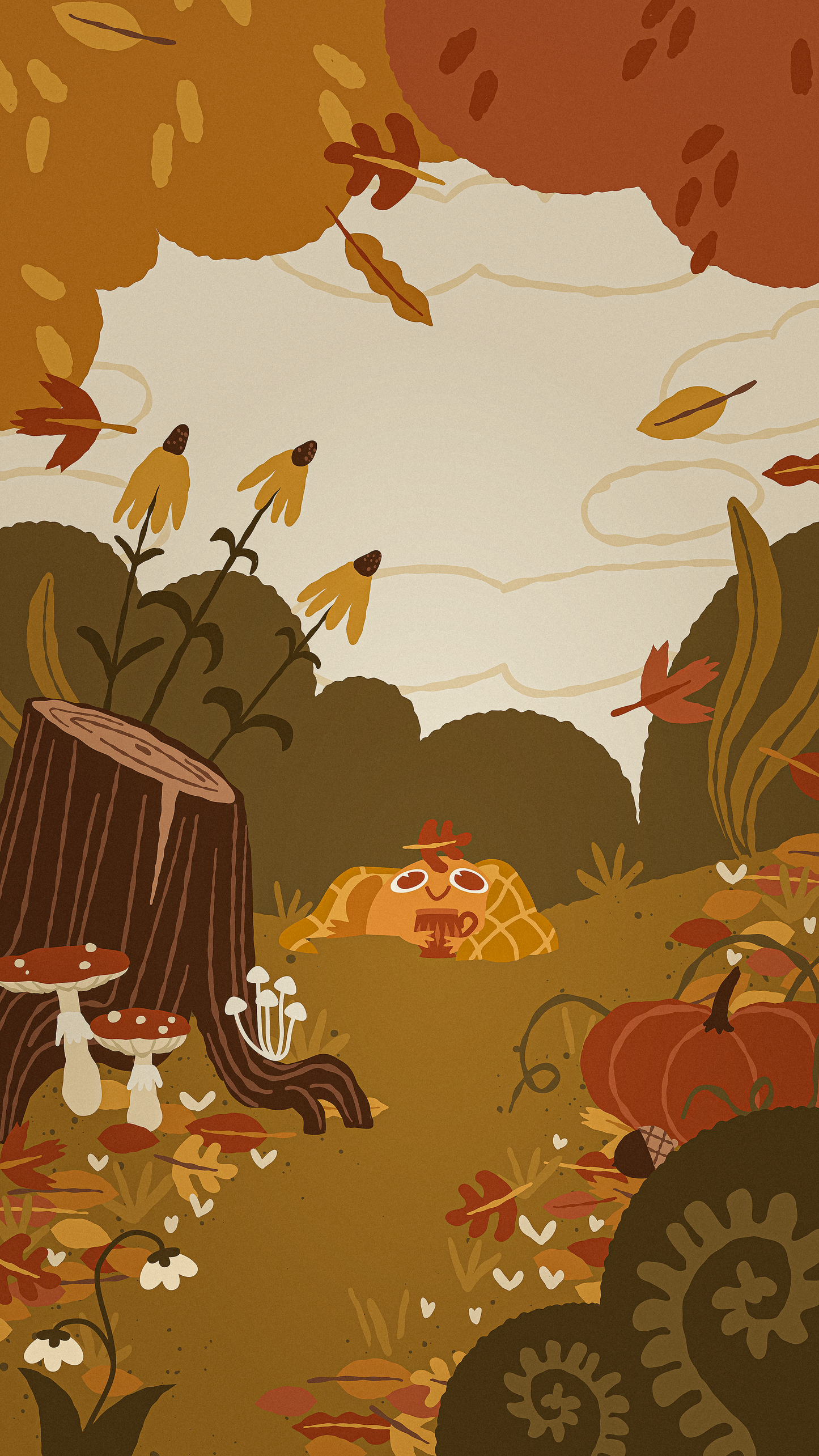 Autumn Frog - FREE Downloadable Background
