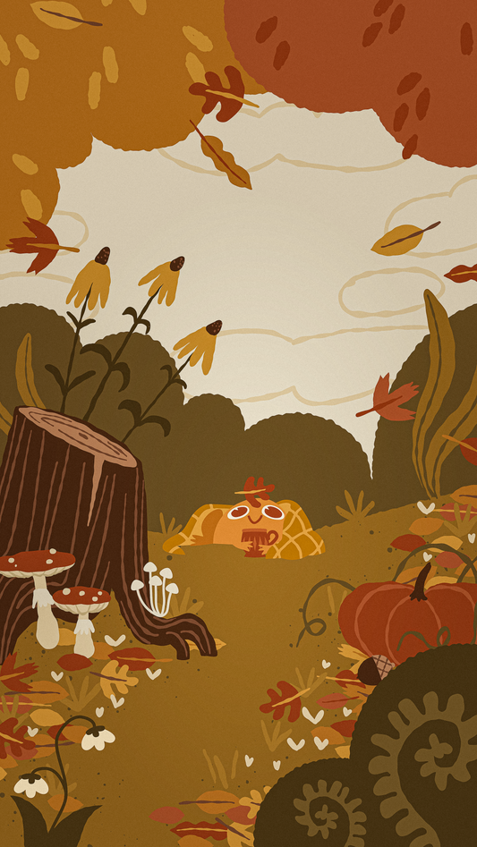 Autumn Frog - FREE Downloadable Background