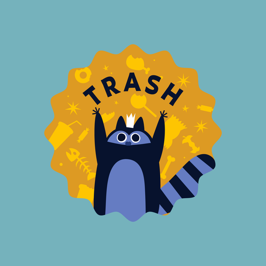 Trash Raccoon Sticker (Shiny!)